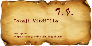 Tokaji Vitália névjegykártya